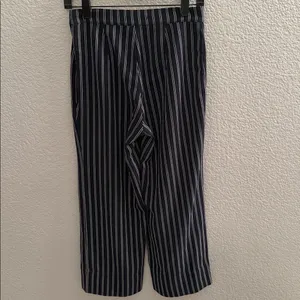 Abercrombie & Fitch Wide Leg Blue White Pinstripe Trouser Pants Size XS thumbnail 5