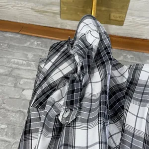 Sam Edelman Monochrome Plaid Button Down Shirt thumbnail 3