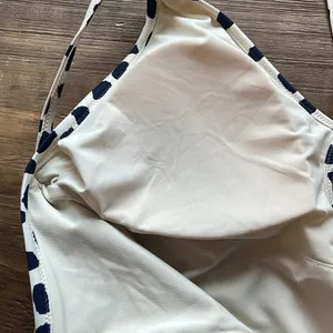 Aerie Swim One Piece in Navy and Cream thumbnail 7