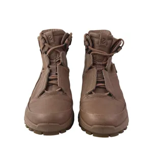 ECCO Exostrike Women's Brown Leather Round Toe Lace Up Hiking Boots Size 7-7.5 thumbnail 2