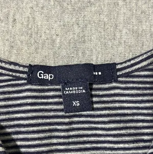 📶 Gap Gray & Navy Striped Mini Dress~Women’s XS thumbnail 6