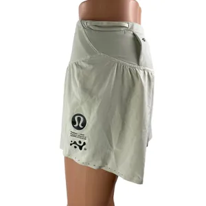 Lululemon Fast and Free Airflow Women's Gray Athletic Running Shorts Size S thumbnail 2
