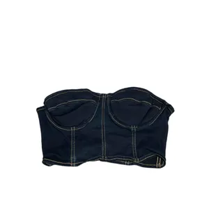 REVOLVE x LPA Denim Bustier Strapless Top thumbnail 5