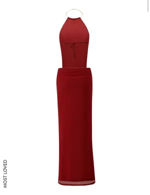 Tiger Mist Evanna Maxi Dress - Red. Size Xs. thumbnail 5