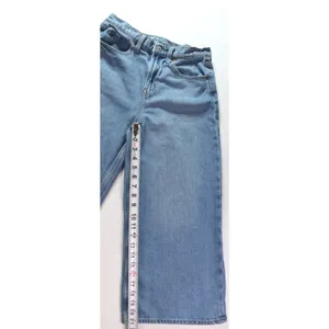 Old Navy Drapey Denim High Rise Baggy Wide Leg Jeans Blue Size 2 Tall thumbnail 6
