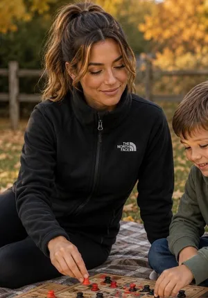 The North Face Black Full-Zip Fleece Jacket Outdoor Hiking Athletic Performanc thumbnail 1