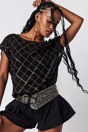Free People Beaded Top thumbnail 1