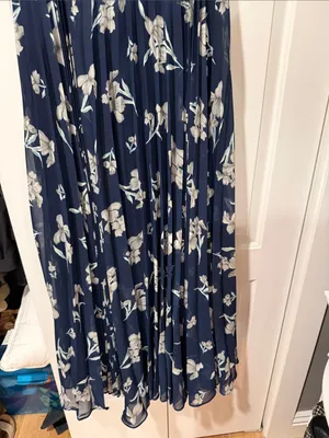 Lulu's Memorable Night Navy Blue Floral Print Maxi Dress medium‎ NWT thumbnail 4