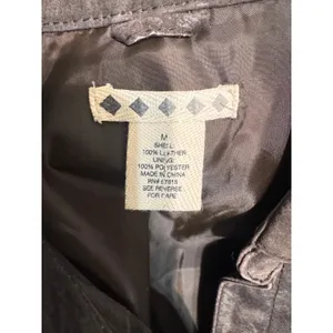 Vintage Brown Suede Leather Jacket Blazer Womens Medium Snap Front Western Boho thumbnail 4