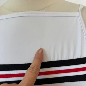 Derek Heart White Striped Butter Soft Tank Top thumbnail 2