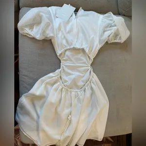 Sabo Skirt -Anabelle Cutout Dress size XS COLOR WHITE thumbnail 6