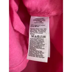 J. Crew Baird McNutt Irish Linen Shirt Dress Pink Size Small thumbnail 6