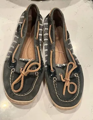 Sperry Angelfish Breton Stripe‎ Mesh Boat Shoe - size 8 m thumbnail 1