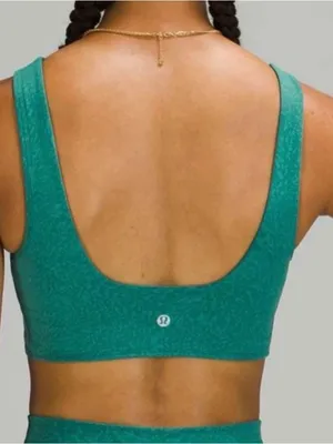 Lululemon Everlux cut out teal lagoon medium support train bra, size 6 athletic thumbnail 5