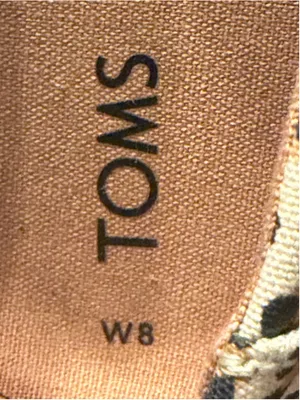 TOMS Leopard Print Flats Shoes Size 8 Beige Black thumbnail 2