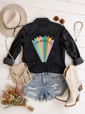 PacSun Black Jean Jacket Oversized thumbnail 3