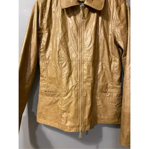 ME JANE Womens Shiny Nylon Jacket Full Zipper Detail Size Small thumbnail 3