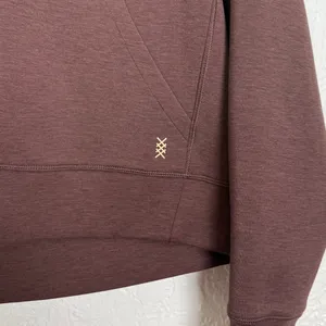 Rhone Women's DreamGlow Full Zip Hoodie Brown Berry Athleisure thumbnail 3