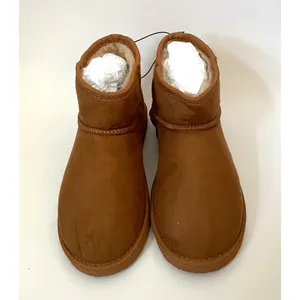 MIA Faux Fur Bootie Lightweight Winter Warm Boot Brown Size 6.5 NEW thumbnail 3