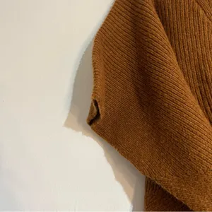 Ann Taylor Ribbed Zip Oversized Poncho Sweater Size XS/Small Caramel Cozy thumbnail 4