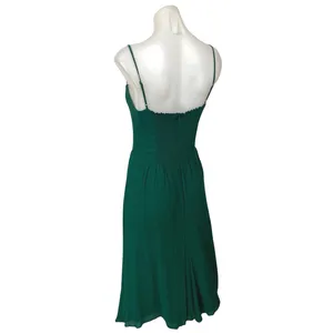 Reformation Rosehip Green Sleeveless Cami Camisole Fit & Flare Tank Dress Size S thumbnail 2