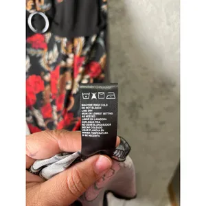 Floral Midi Dress Dark Romantic Cottagecore Vintage Inspired‎ Red Rose Flowy LG thumbnail 6