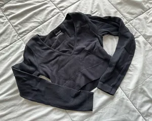 Garage Top Long Sleeve Black Ribbed thumbnail 1