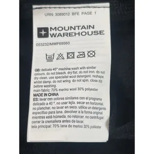 Mountain Warehouse Extreme US 2 Black Merino Wool Blend Quarter Zip Base Layer thumbnail 5