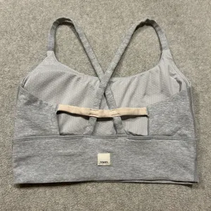 Vuori Long Line Elevation Bra Approximately Size XS Light Heather Grey thumbnail 1