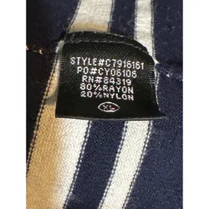 Cyrus Striped Open Front Cardigan Blue White Long Sleeve Size XL thumbnail 4