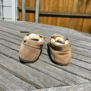 Minnetonka Fur lined Slippers Moccasins Lynda‎ Trapper Women's 5 thumbnail 6