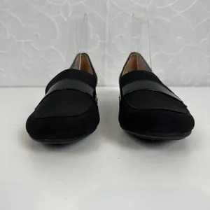 Abella Desiree Women’s Shoes Size 7.5 Black‎ Wedge Slip-On Round Toe Loafers NEW thumbnail 2