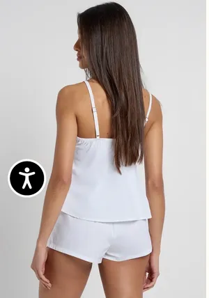 Pretty Little Thing White Pajama Set thumbnail 2