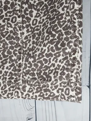 Free People Modern Femme Leopard Print Denim Mini Bohochic Indie Sleaze Skirt thumbnail 2