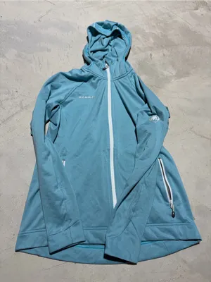 Mammut Women's blue Hooded Full-Zip sweatshirt medium thumbnail 1
