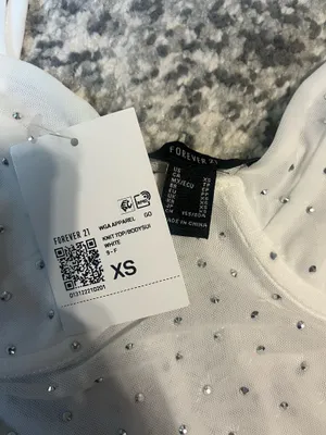 Forever 21 Rhinestone mesh bodysuit thumbnail 3