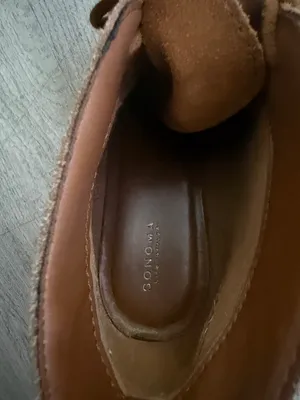 Sonoma Life+Style Suede Lace-Up Wedge Ankle Booties in Brown “Chestnut” Size 8.5 thumbnail 8