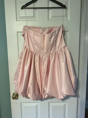 Stacees bubble hem mini dress Pink Size 20 thumbnail 2