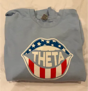 Blue Kappa Alpha Theta Crewneck thumbnail 1