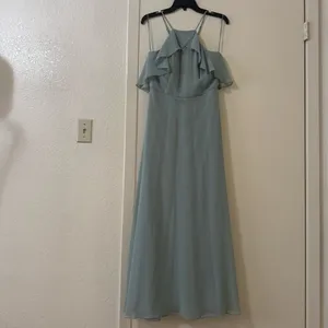 Birdy Grey Jules Dress Chiffon Sea Glass Size M thumbnail 3
