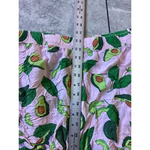 ASOS Pink Avocado Print Pajama Shorts Womens Size 18 Modal Sleepwear Lounge thumbnail 3