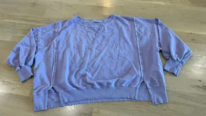 American Eagle soft oversized big hug sweatshirt purple size medium thumbnail 1