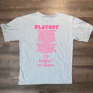Playboy x Misguided Mission Statement T- Shirt Dress Grey/ Pink New with Tags thumbnail 3