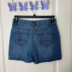 Vintage Merona women’s medium wash blue denim fit 1 100% cotton jean‎ shorts 4 thumbnail 4