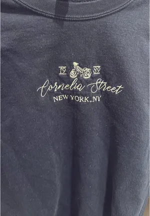 Gildan Navy Cornelia Street Crewneck thumbnail 3