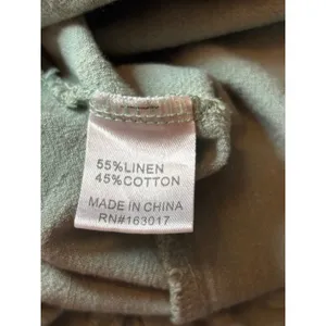 Princess Polly Sage Green Linen Blend Mini Skirt Size US 8 Cotton High Waisted thumbnail 5