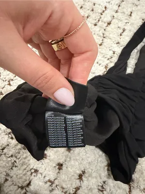 Tiger Mist — Black Ruched Halter Top thumbnail 5