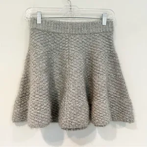 Lovers + Friends Skater Mini Skirt Womens Small Grey Coquette Soft‎ Girl Revolve thumbnail 6