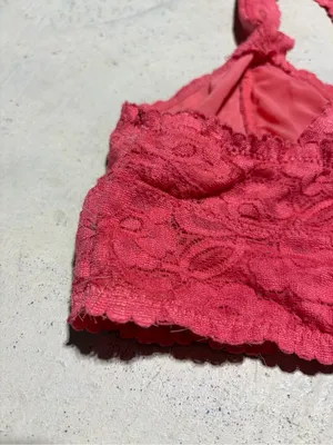 Free people intimately Lace Racerback Bralette coral small thumbnail 7