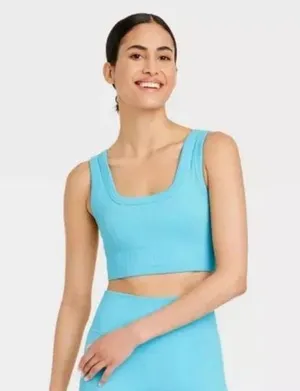 Joy Lab Sky Blue Seamless Bra size small thumbnail 1